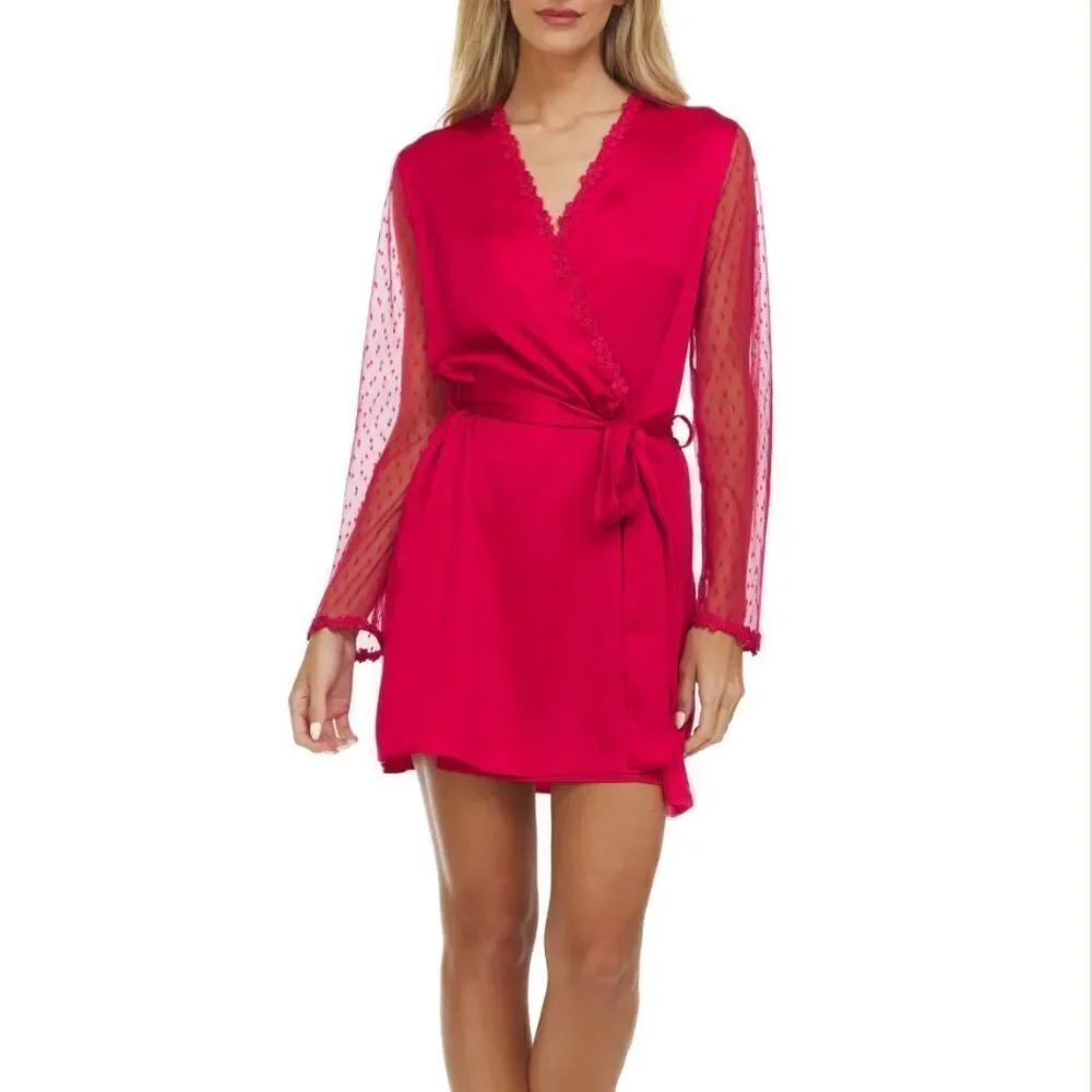 Flora Nikrooz Red Robe(Size XS)